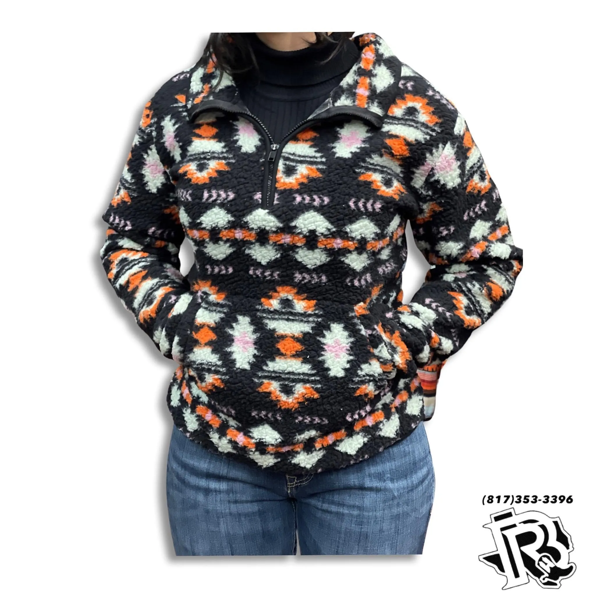 “ Andi  “  | WOMEN WRANGLER AZTEC PULLOVER MINT LWK378X