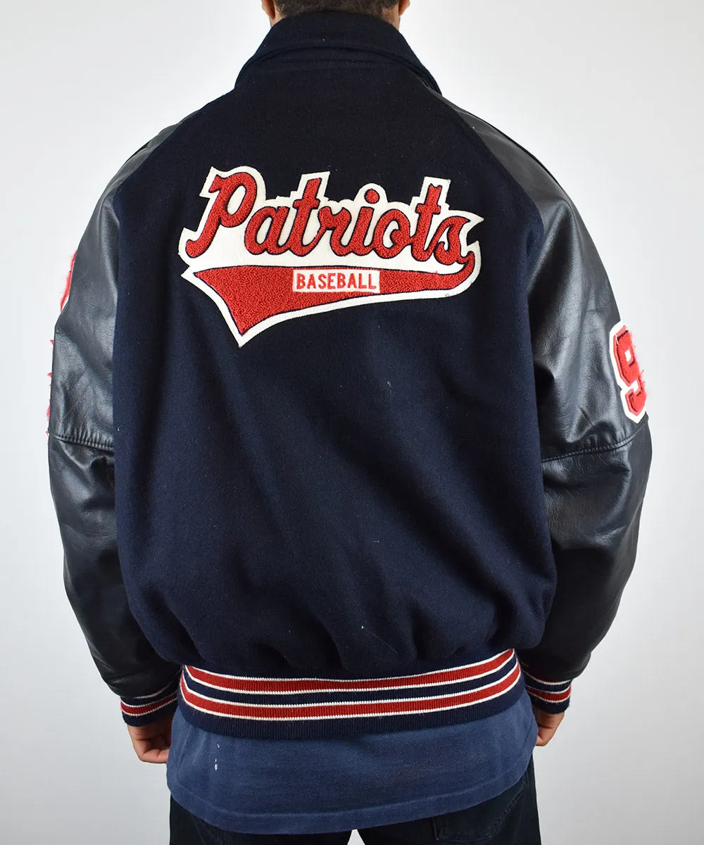 1992 PATRIOTS Baseball Vintage Varsity Jacket (XL)