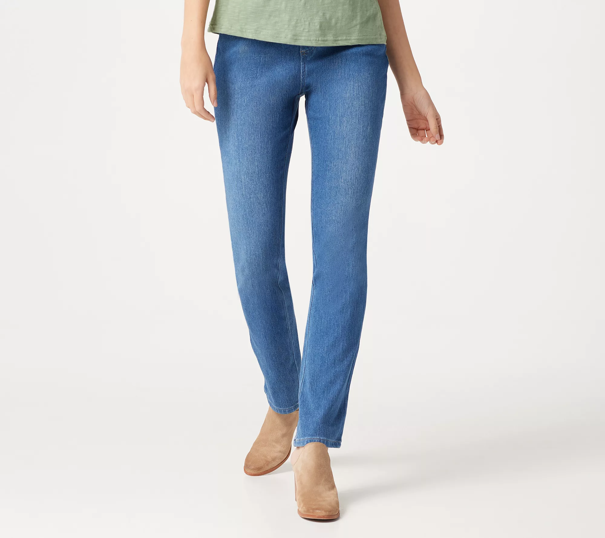 "As Is" Belle by Kim Gravel Petite Tulip Pocket Jeans