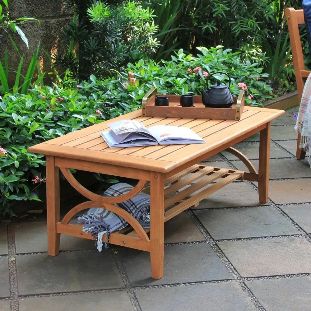 Abbington Teak Wood Outdoor Coffee Table