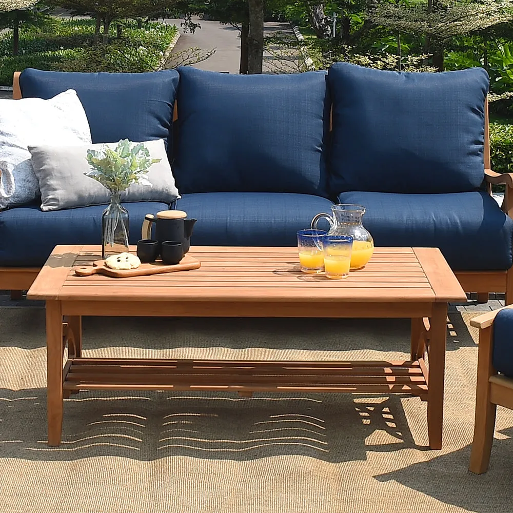 Abbington Teak Wood Outdoor Coffee Table