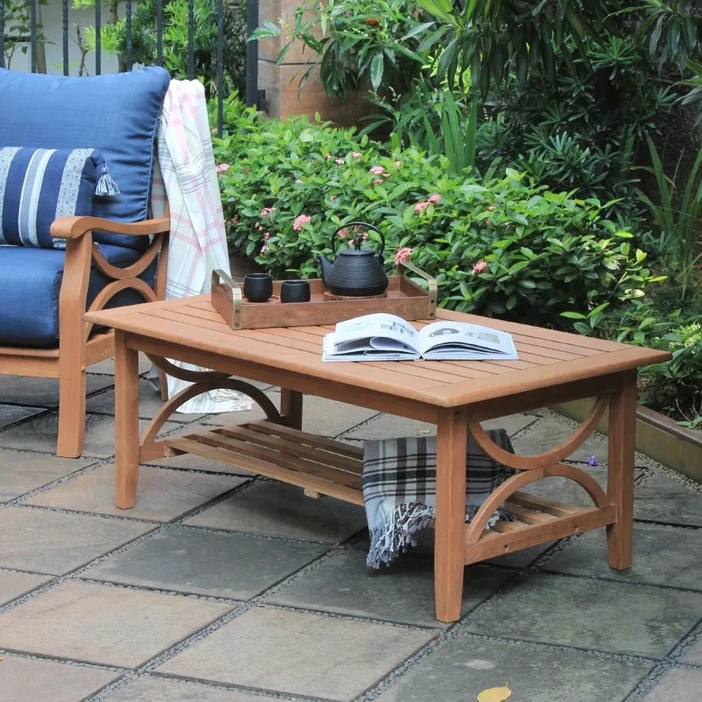 Abbington Teak Wood Outdoor Coffee Table