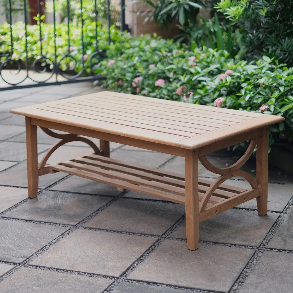 Abbington Teak Wood Outdoor Coffee Table