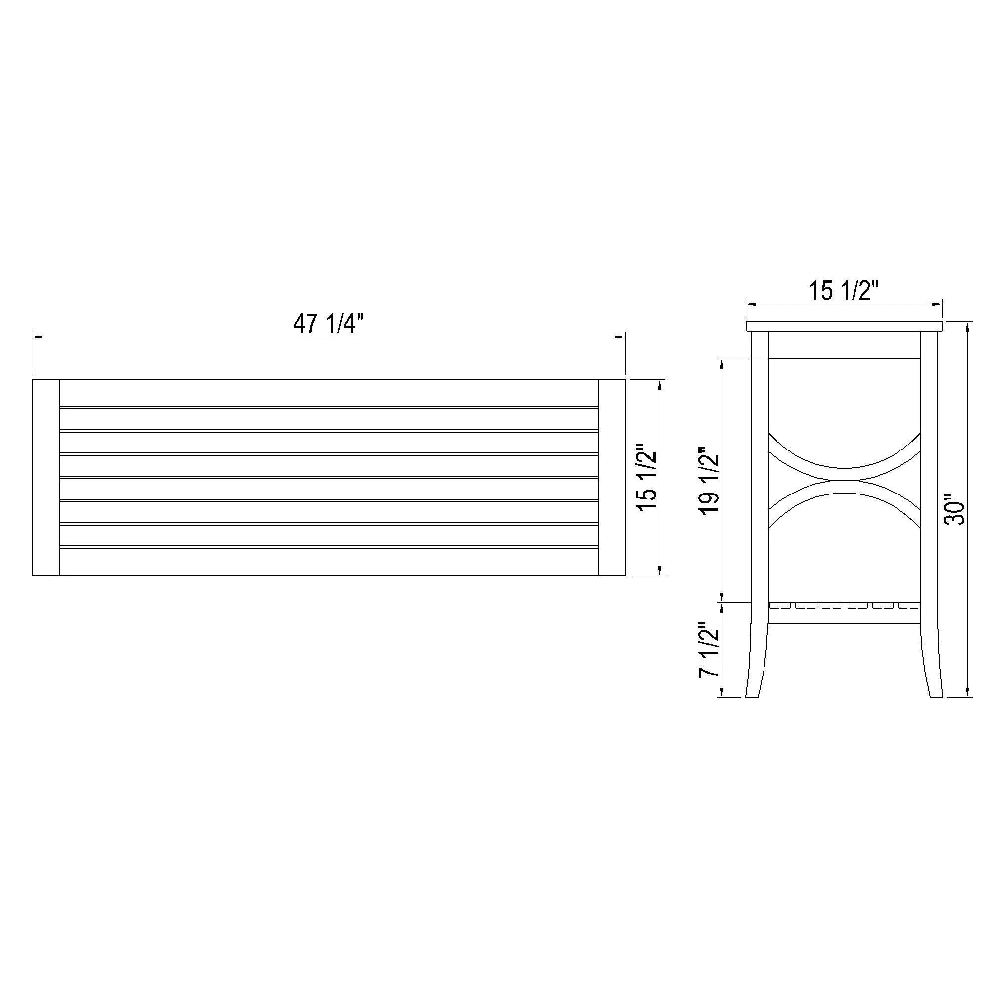 Abbington Teak Wood Outdoor Console Table