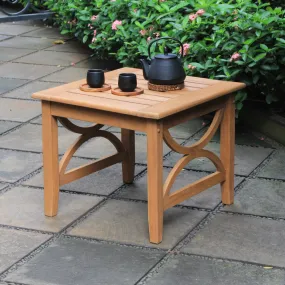 Abbington Teak Wood Outdoor Side Table