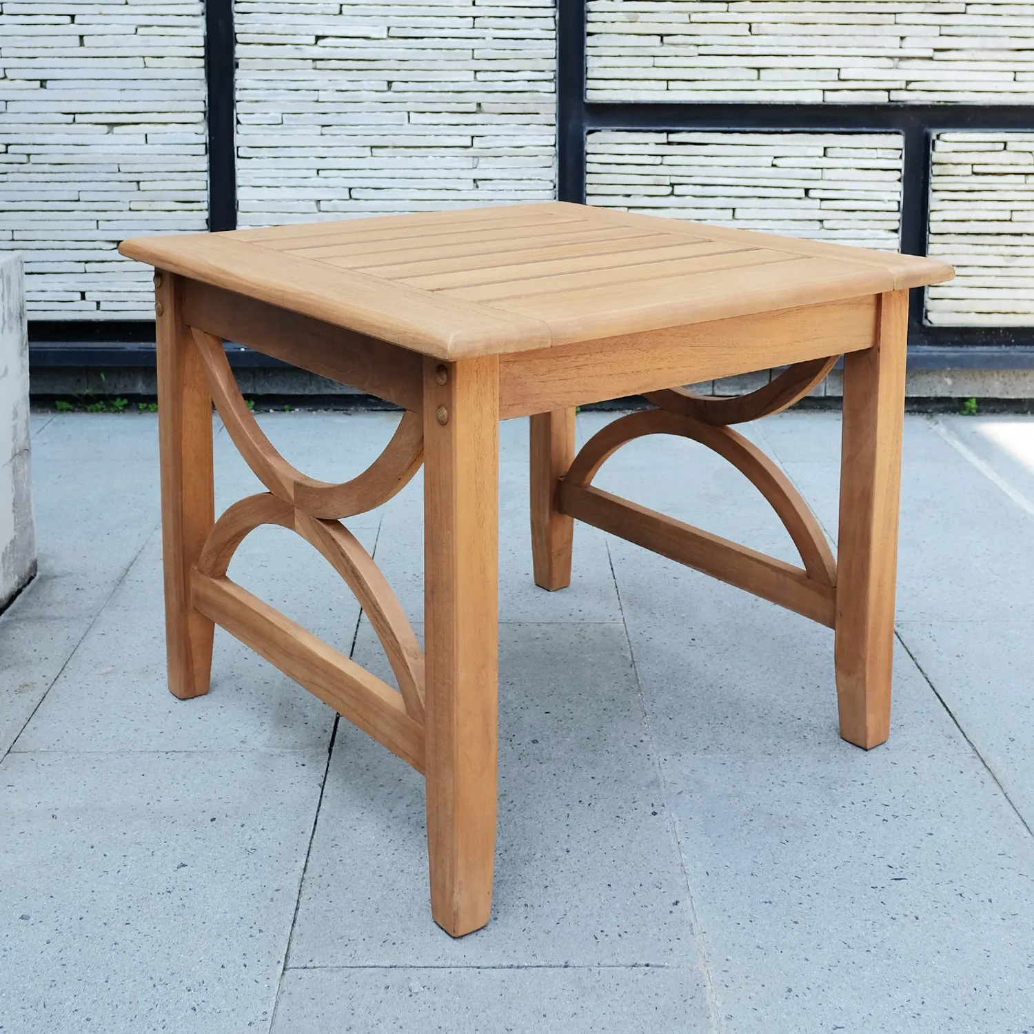 Abbington Teak Wood Outdoor Side Table