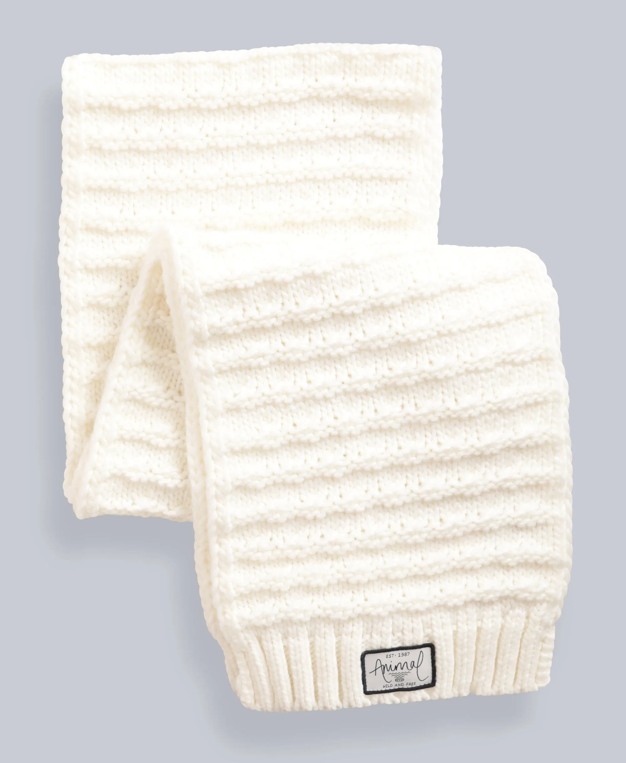 Ashley Womens Knit Scarf - Cream