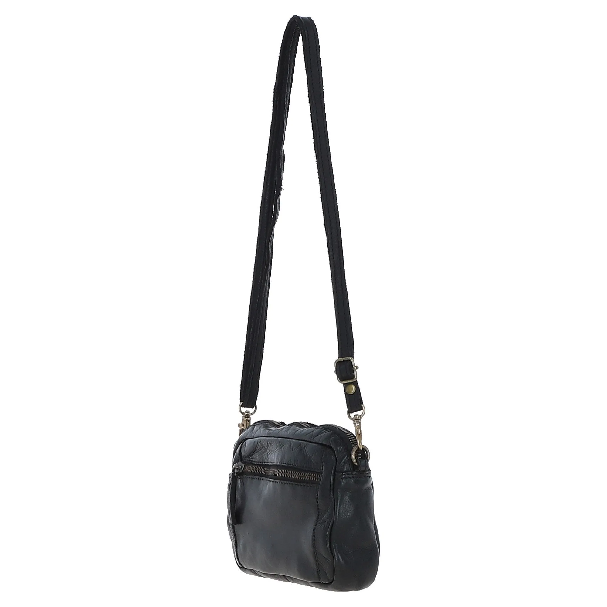 Ashwood Vintage Cross Body Bag Black: D-98