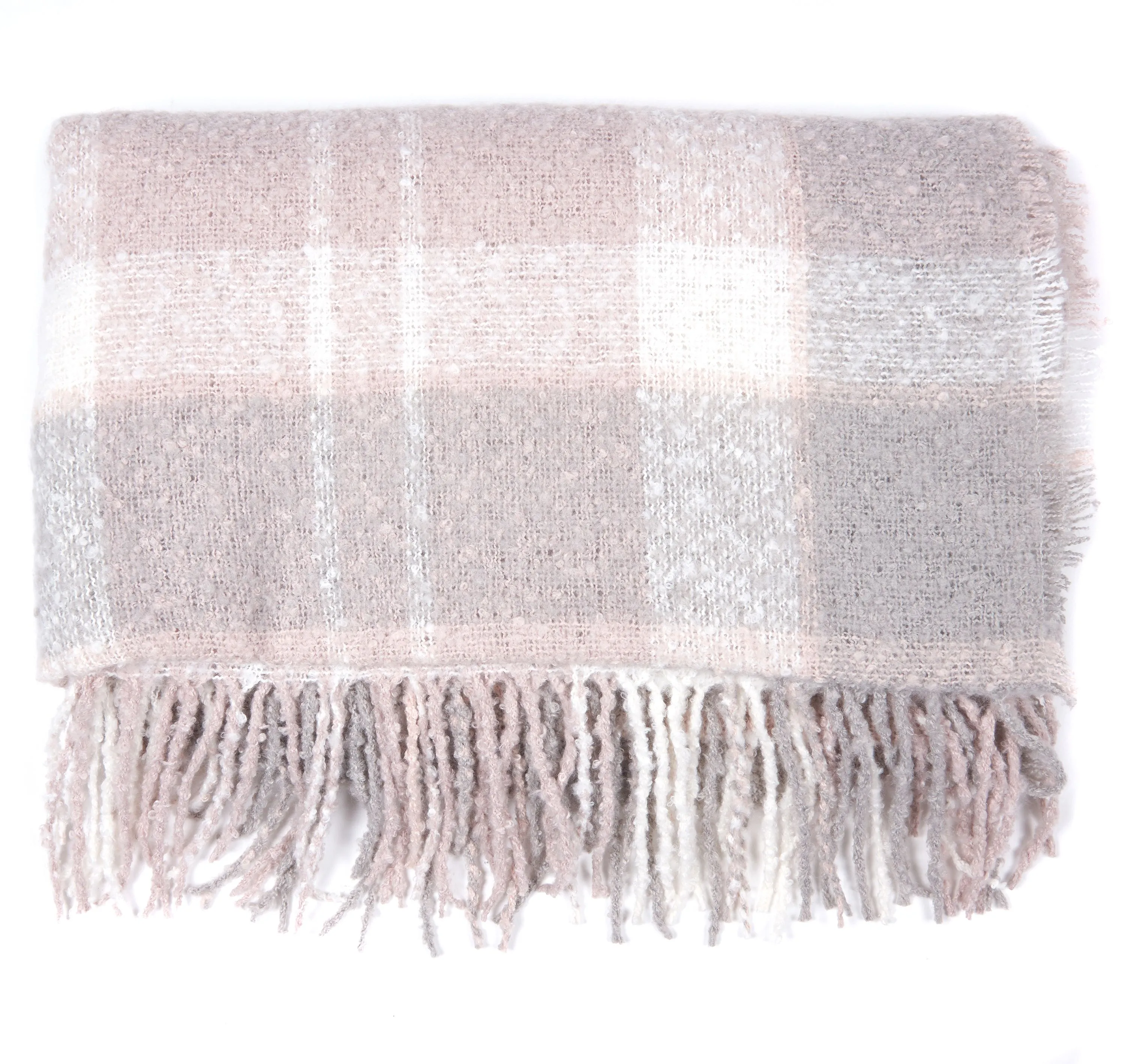 Barbour Boucle Scarf LSC0120 - Soft Pink