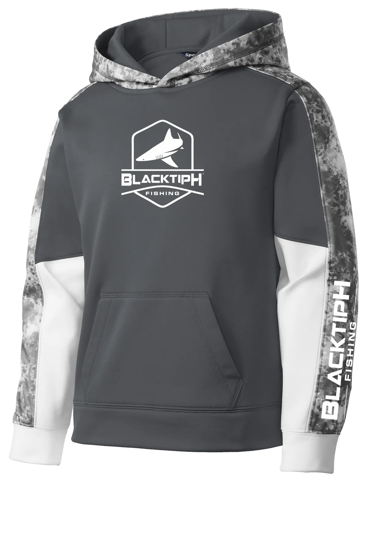 BlacktipH Youth Mineral Freeze Fleece Hooded Pullover - Grey