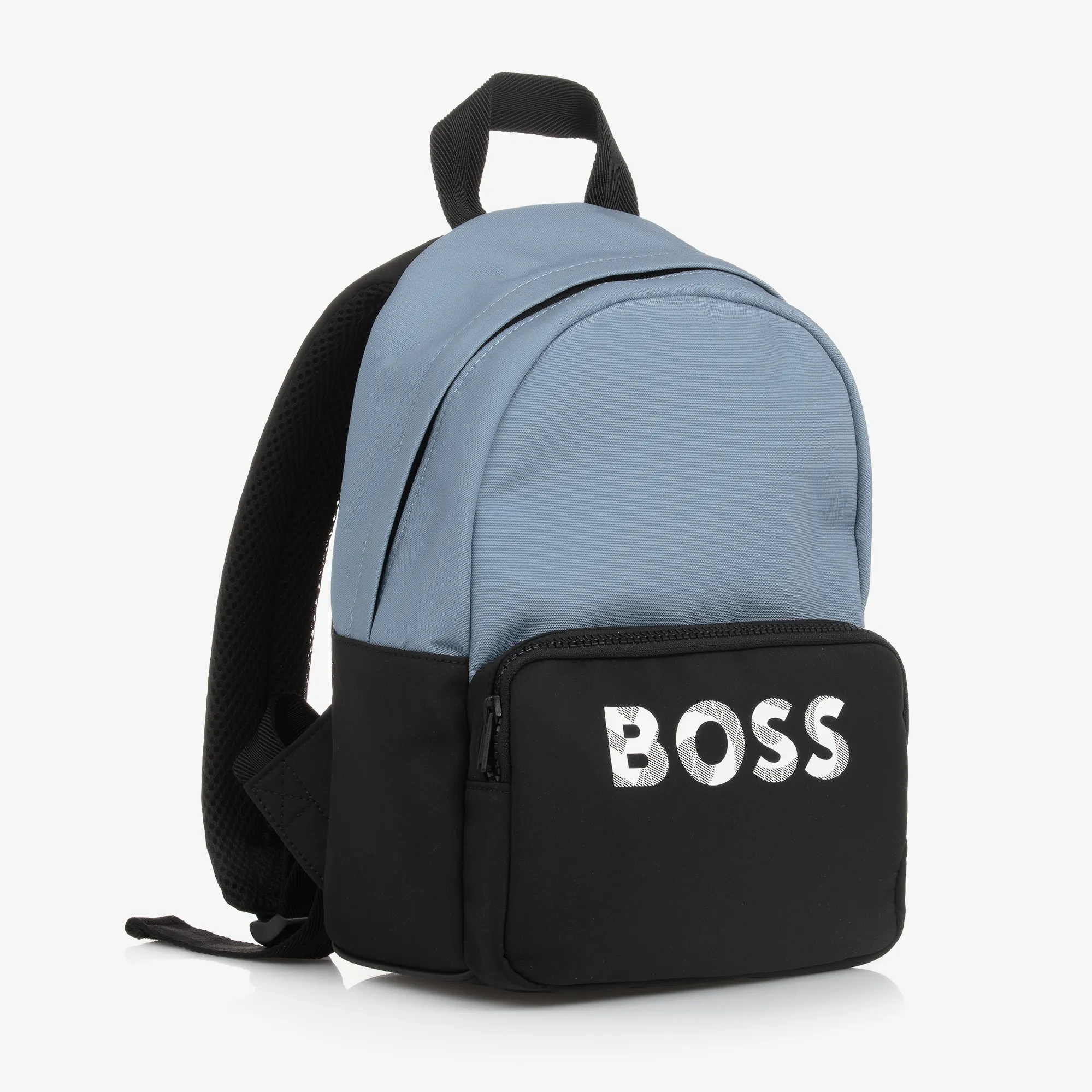 Boys Blue & Black Canvas Backpack (33cm)