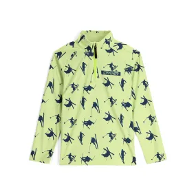 Boys Ski Day Half Zip - Lime Ice