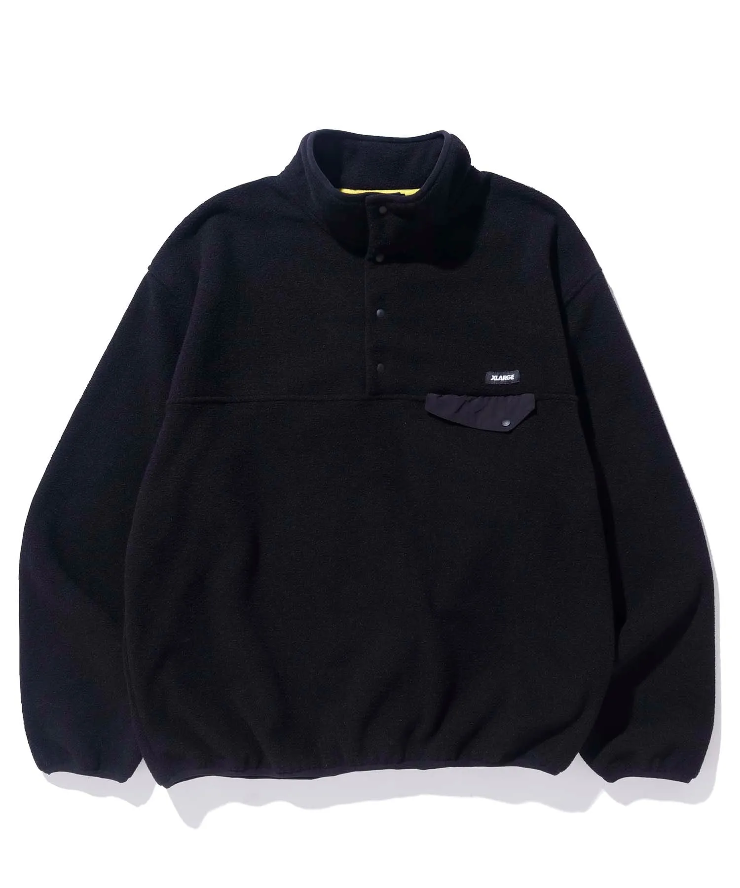 BUTTON-UP FLEECE PULLOVER