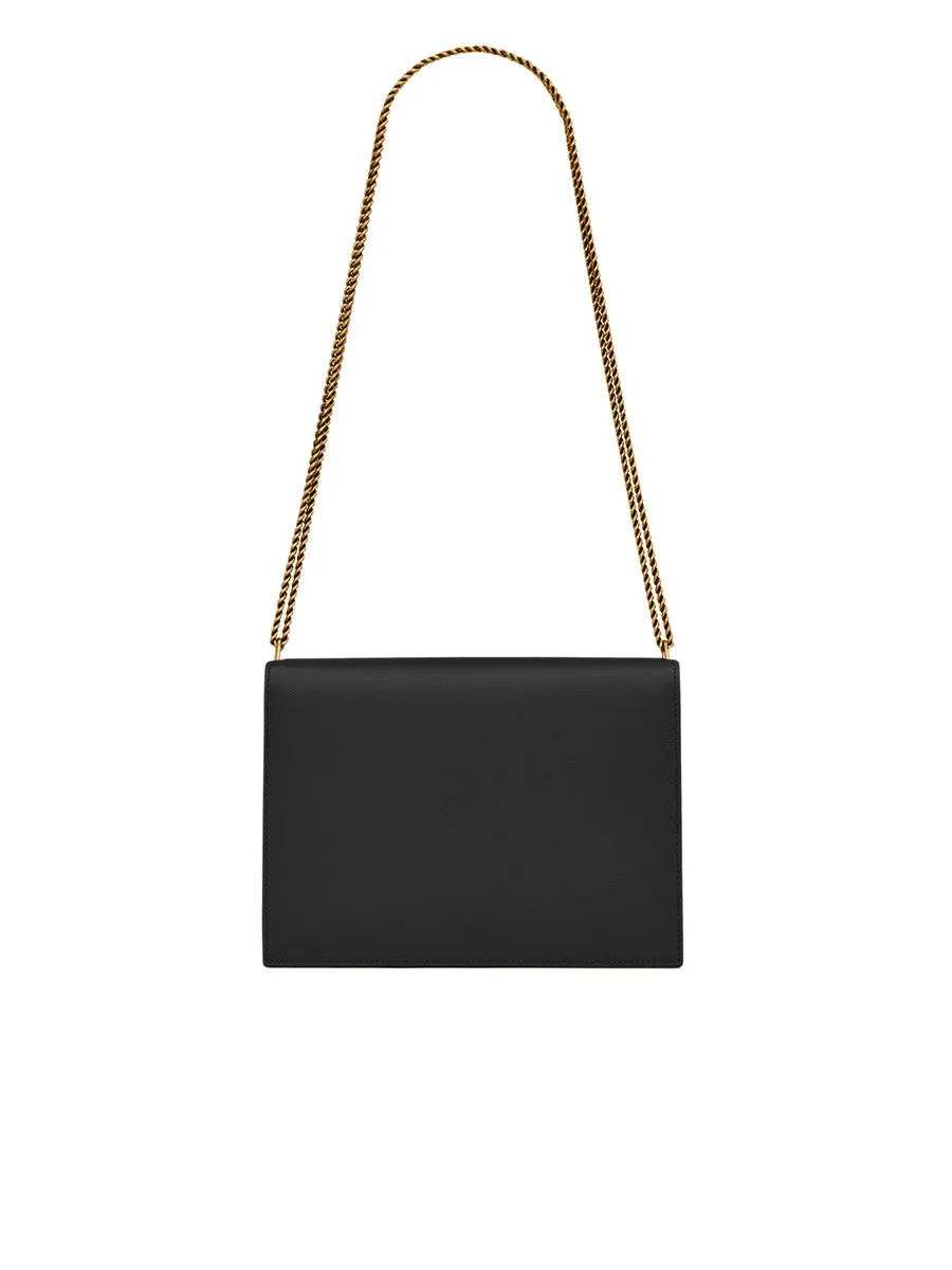 Cassandra Medium Chain Bag in Grain de Poudre Embossed Leather