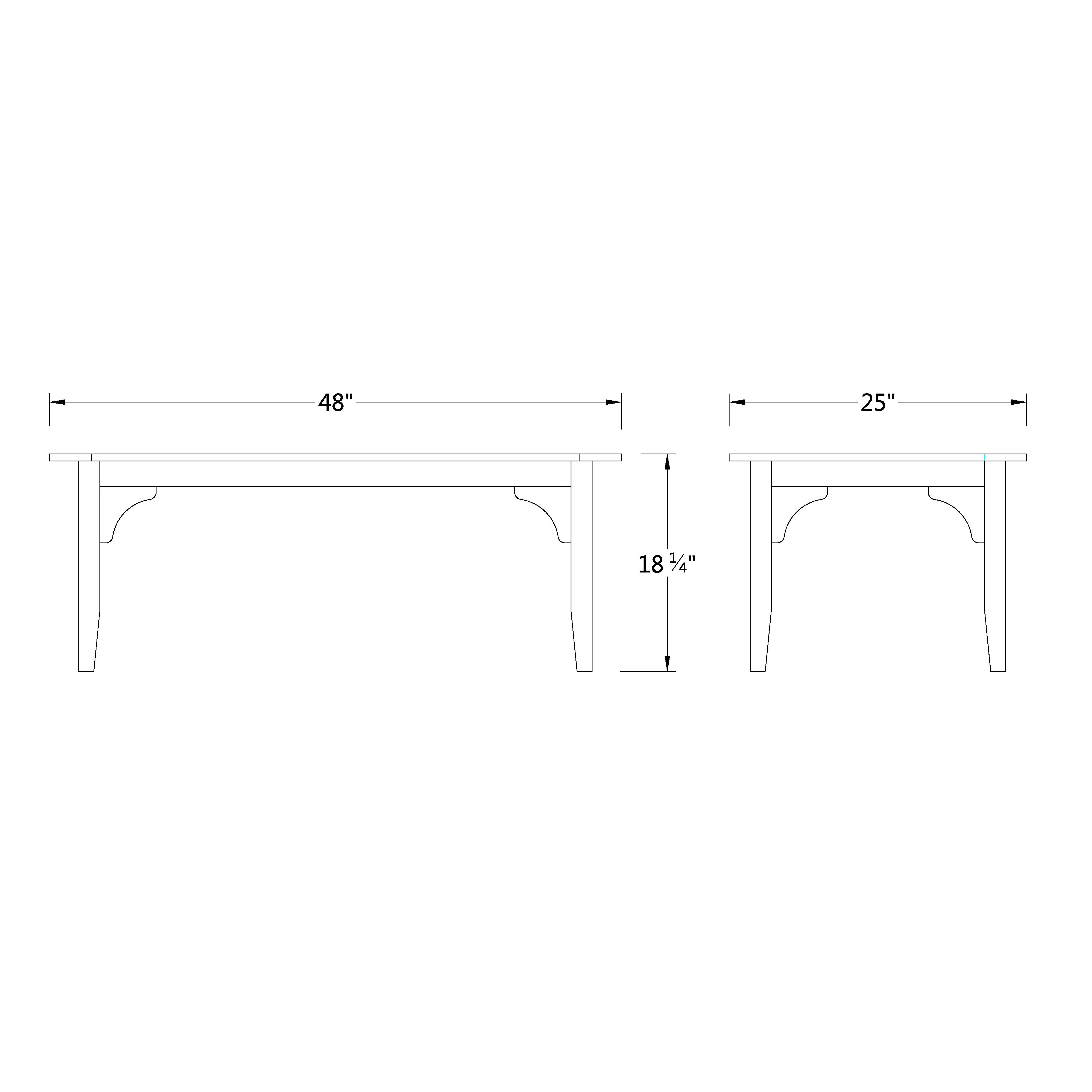 Caterina Teak Wood Outdoor Coffee Table