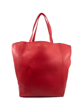 Celine Red Phantom Cabas Tote