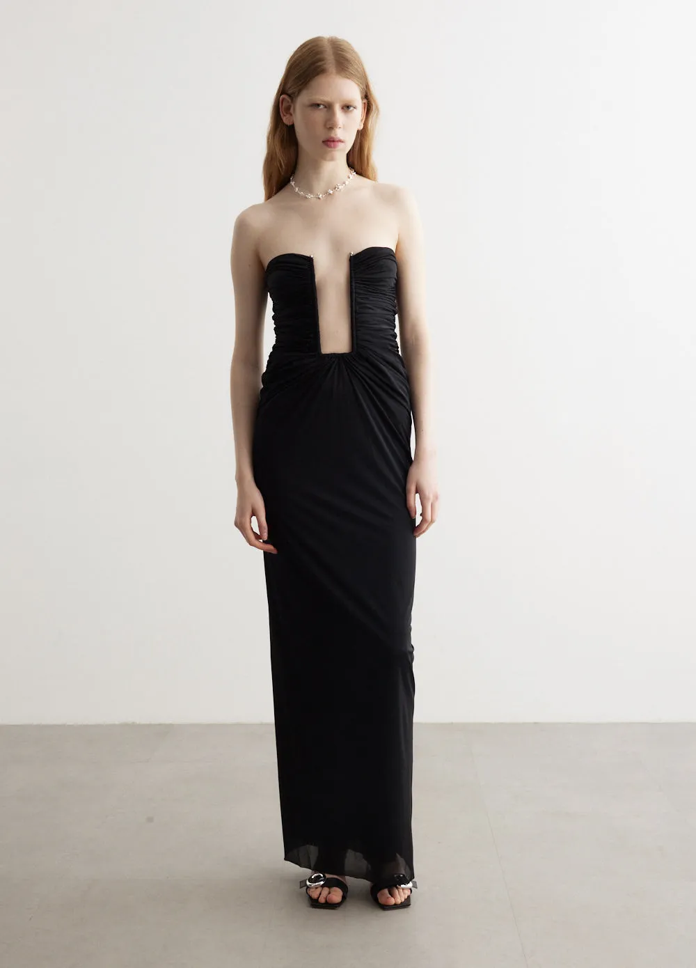 Christopher Esber -  Plunge Strapless Column Dress - Dress