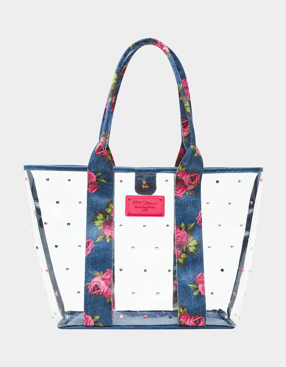 CLEAR TOTE DENIM