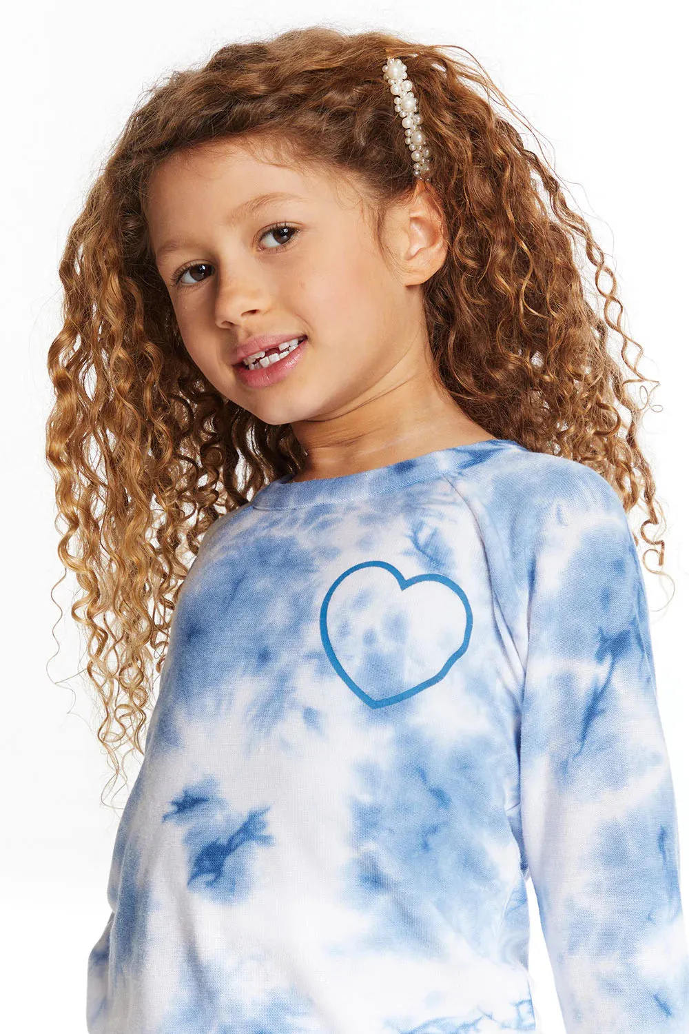 Denim Tie Dye Cozy Knit Pullover