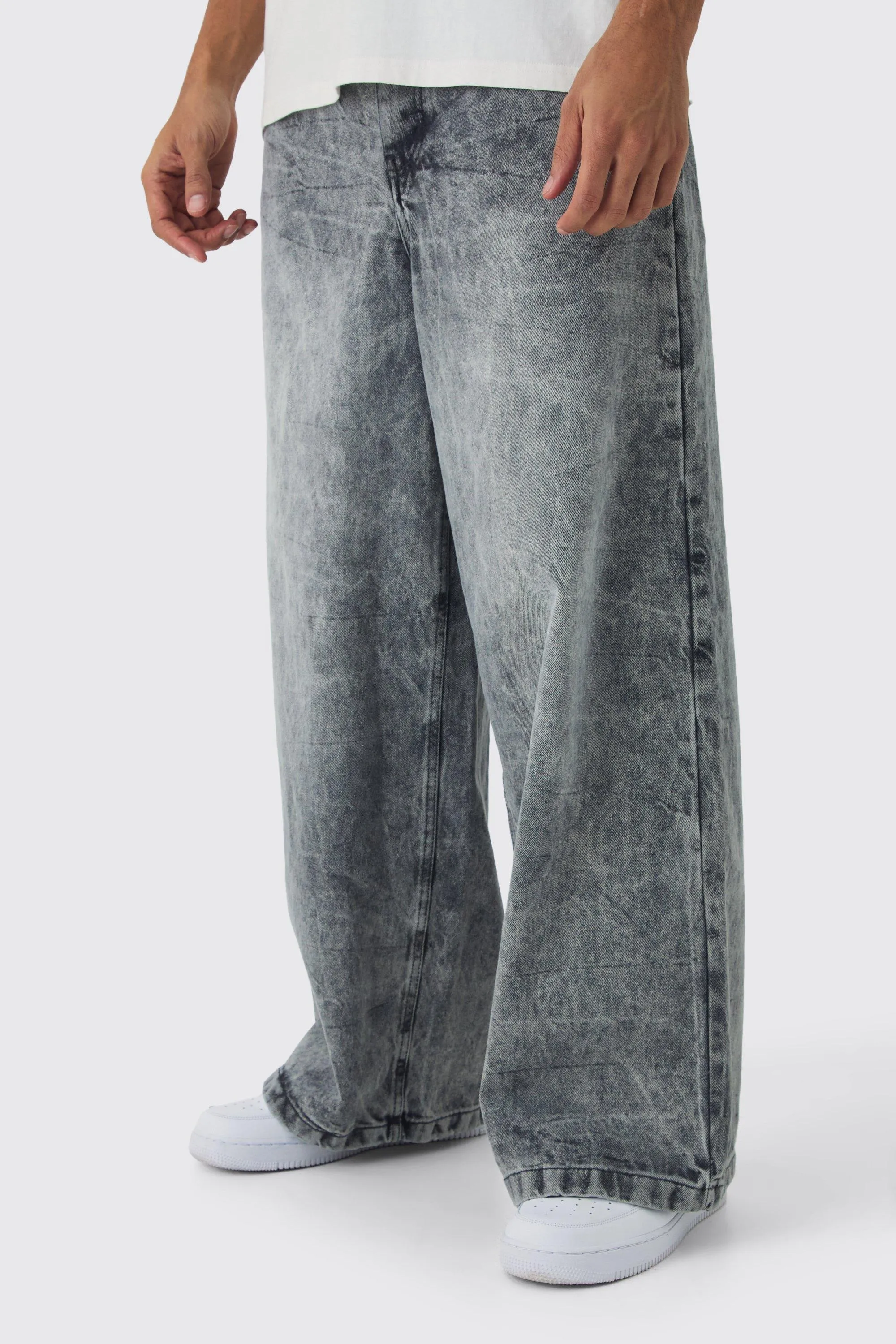 Extreme Baggy Rigid Washed Denim Jeans