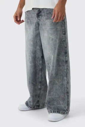 Extreme Baggy Rigid Washed Denim Jeans