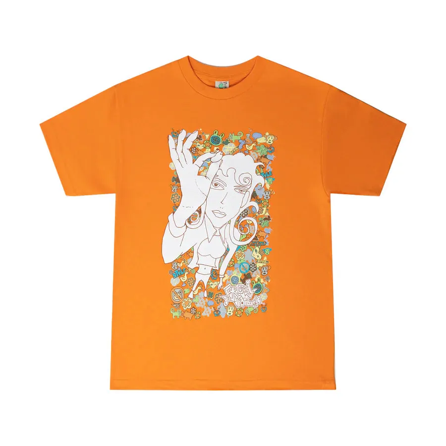 FROG SKATEBOARDS NO FROG ZONE TEE ORANGE