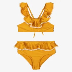 Girls Golden Yellow Bikini