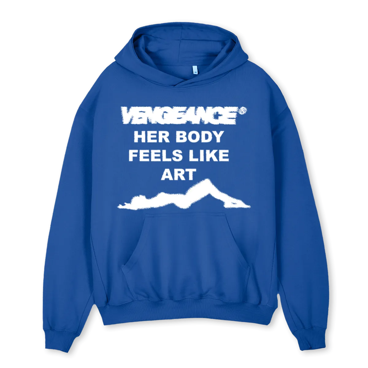 HBFLSSAMPLE Cobalt Blue Oversized Hoodie.