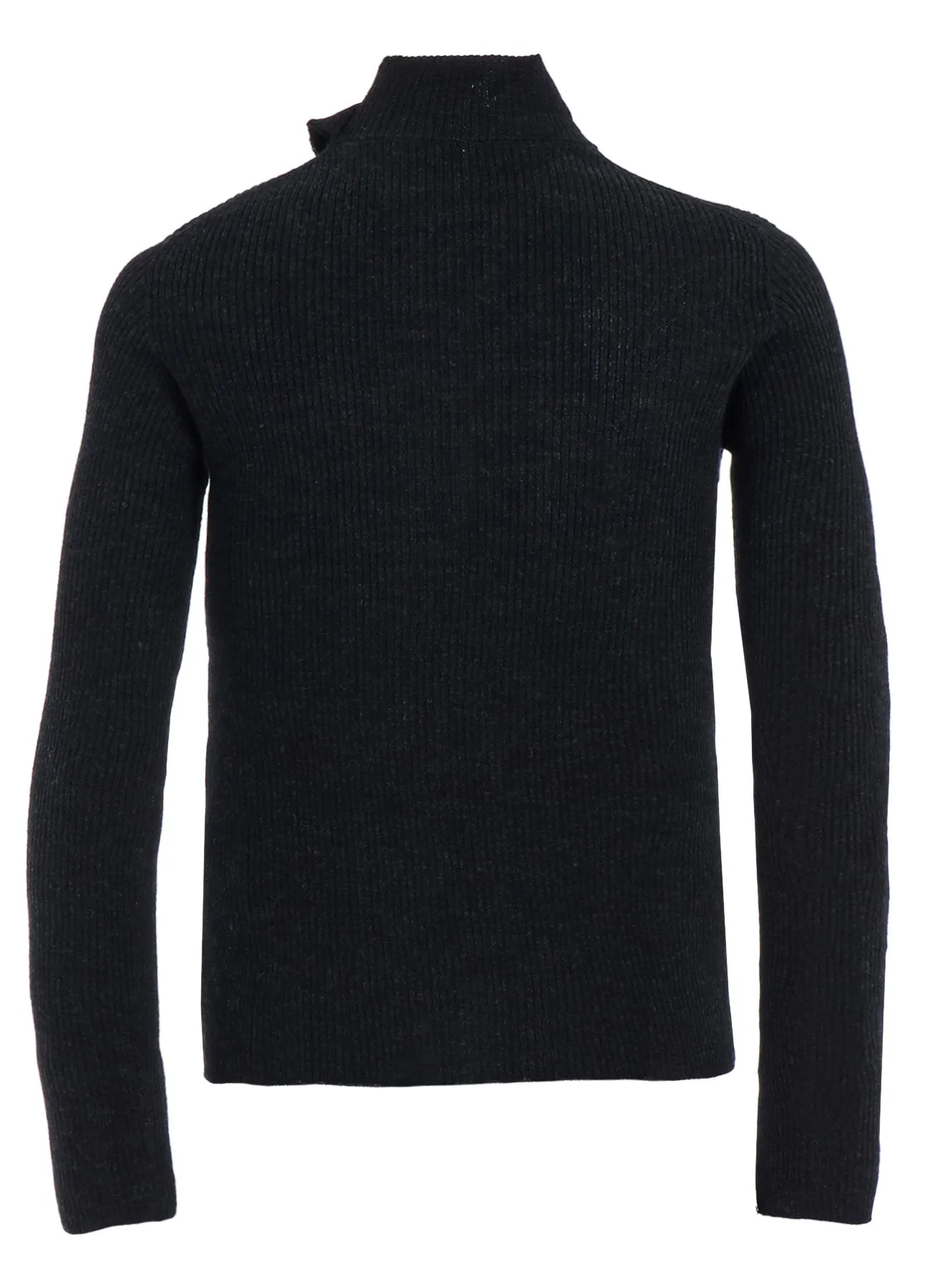 HIGH NECK RIBBED PULLOVER