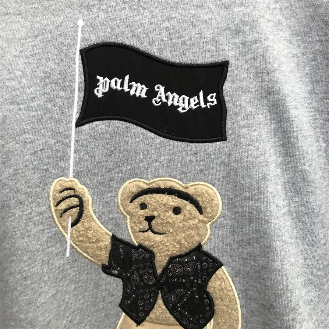 Hoodie Embroidered Bear Flag 3 Colors