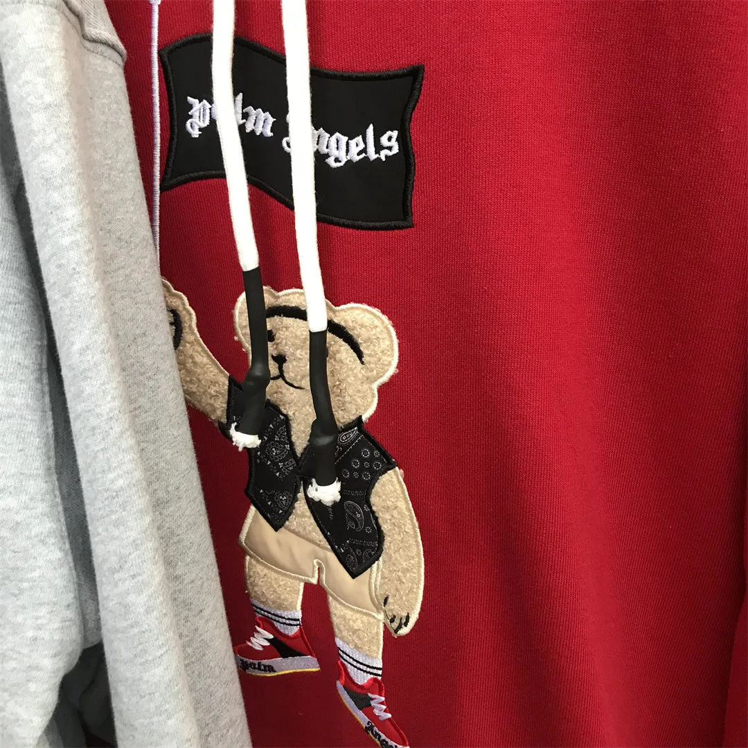 Hoodie Embroidered Bear Flag 3 Colors