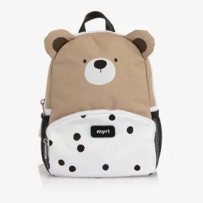 Ivory & Beige Teddy Bear Backpack (26cm)