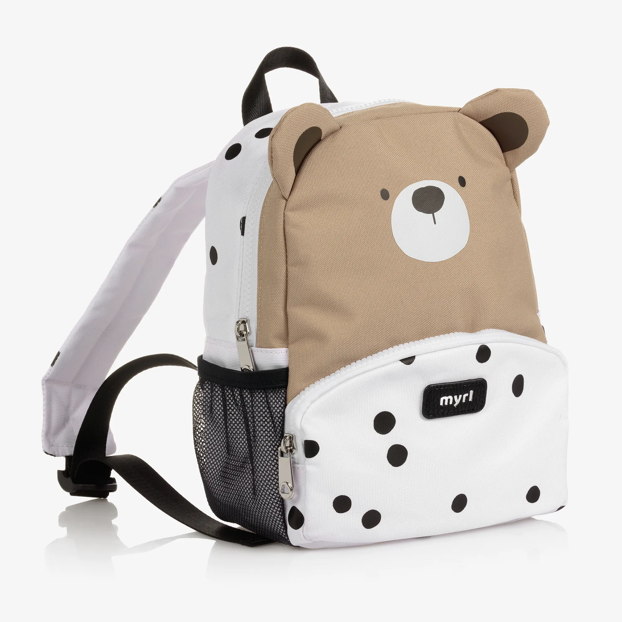 Ivory & Beige Teddy Bear Backpack (26cm)