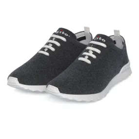  Kiton Cashmere Sneakers in Dark Grey Melange