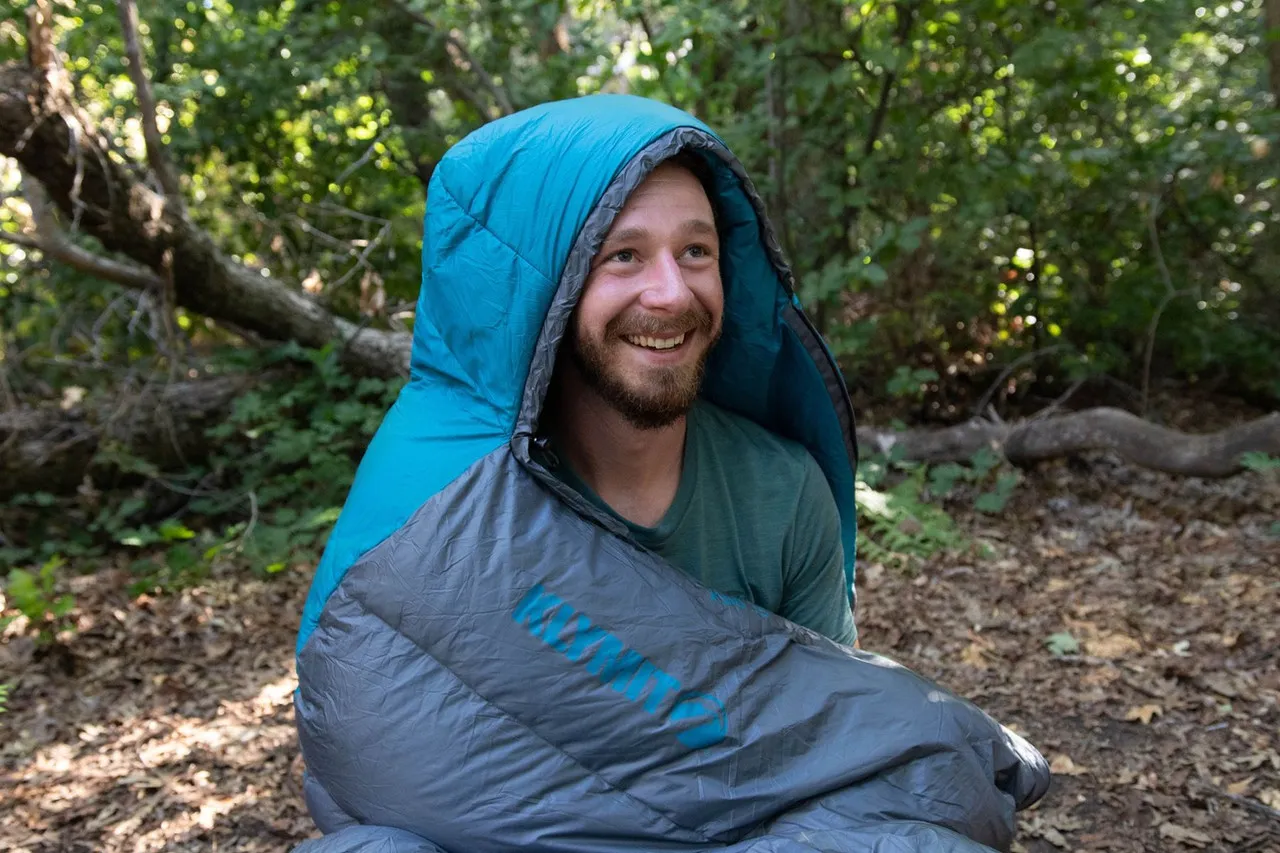 Klymit KSB 35 Degree F Sleeping Bag Teal Grey