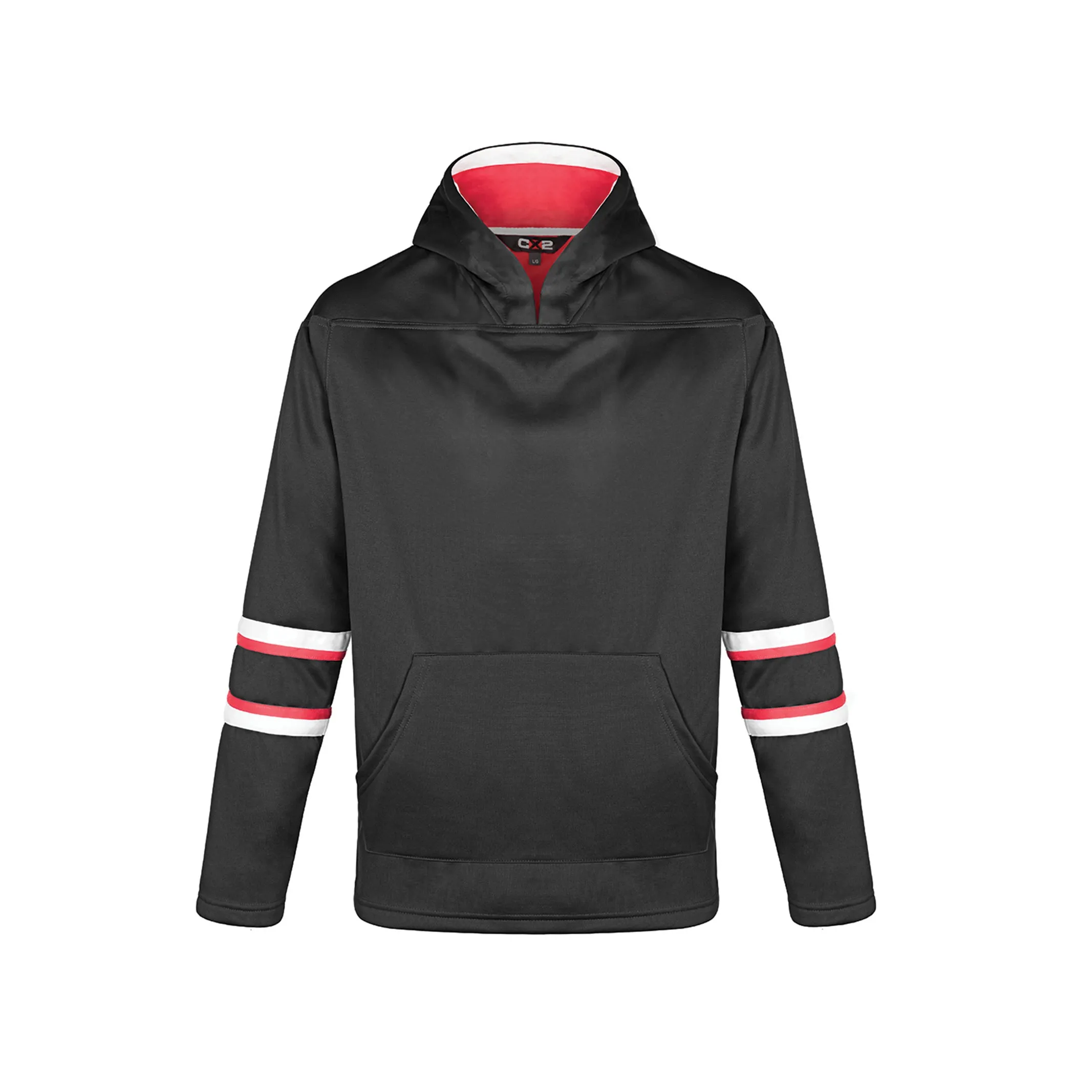 L0617Y - Dangle - Youth Pullover Hockey Lace Hooded Sweatshirt