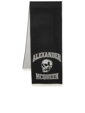 Logoprint Wool Scarf