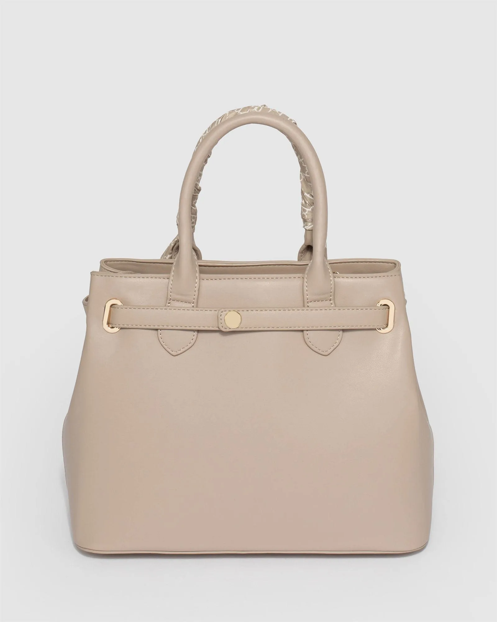 Mary Beth Taupe Lock Tote