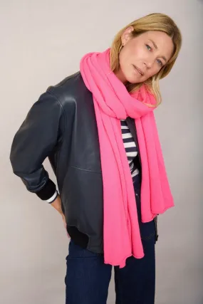 Mathilde Cashmere Scarf - Neon Pink