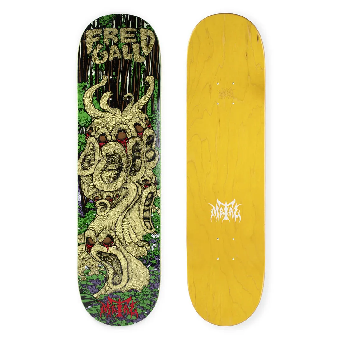 METAL SKATEBOARDS GALL SPAGHETTI INCIDENT DECK 8.25