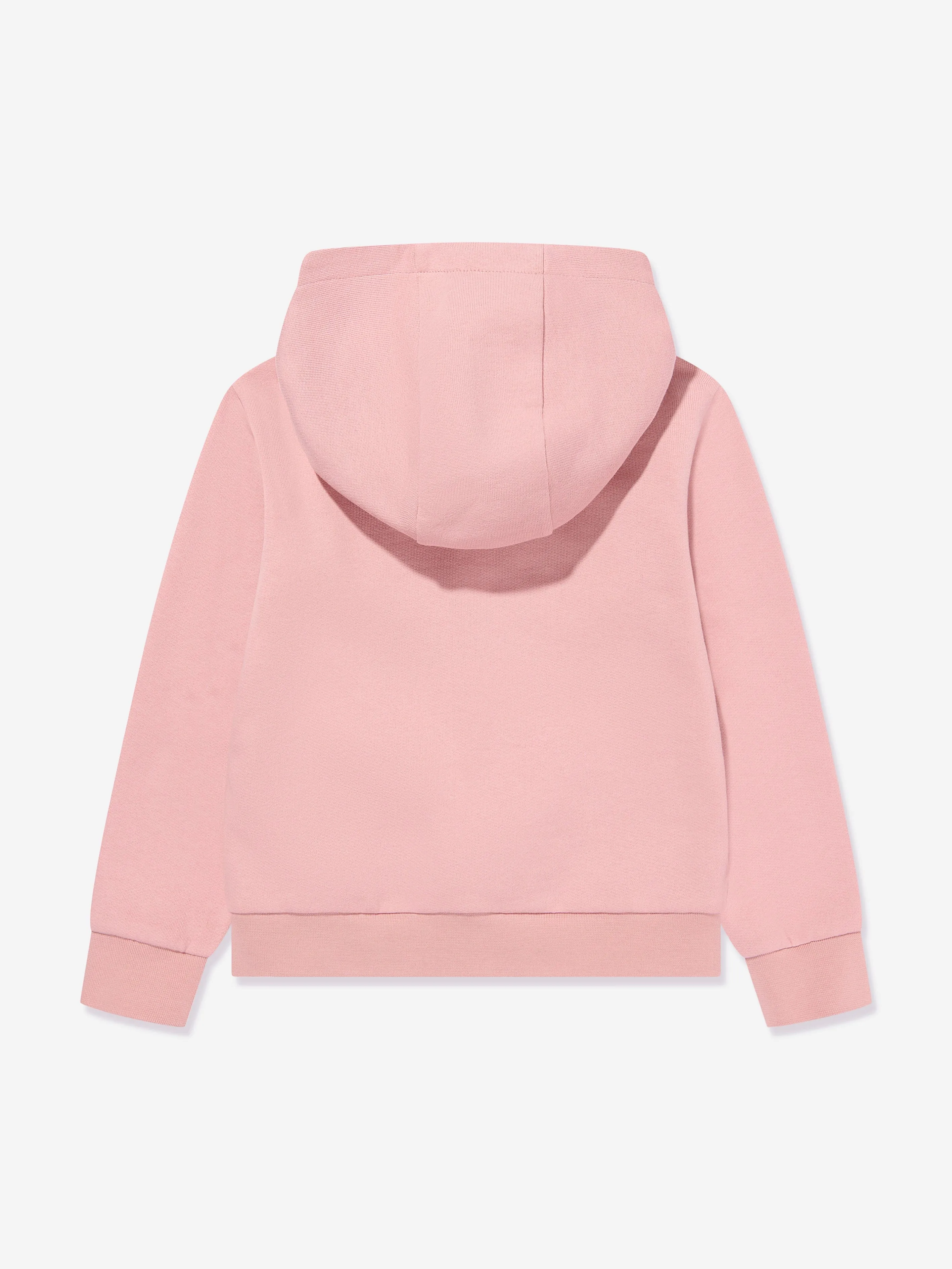 Moncler Enfant Girls Logo Hoodie in Pink