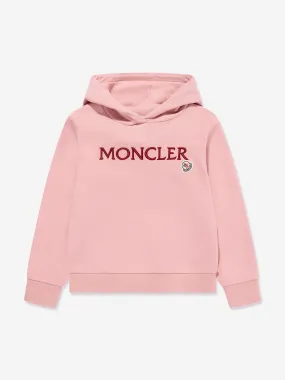 Moncler Enfant Girls Logo Hoodie in Pink