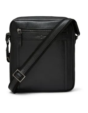 Montoro Leather Cross Body Bag in Black