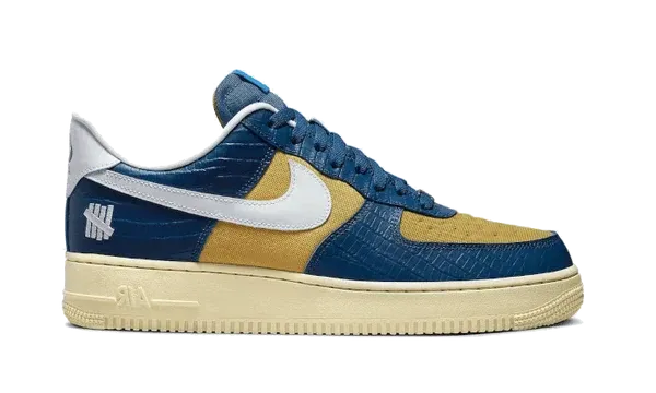 Nike Air Force 1 Low SP Undefeated 5 On It Blue Yellow Croc