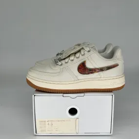 NIKE AIR FORCE 1 LOW TRAVIS SCOTT SAIL SIZE 4.5 AQ4211-101