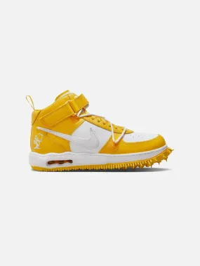 NIKE Air Force 1 Mid x Off-White ''White and Varsity Maize''