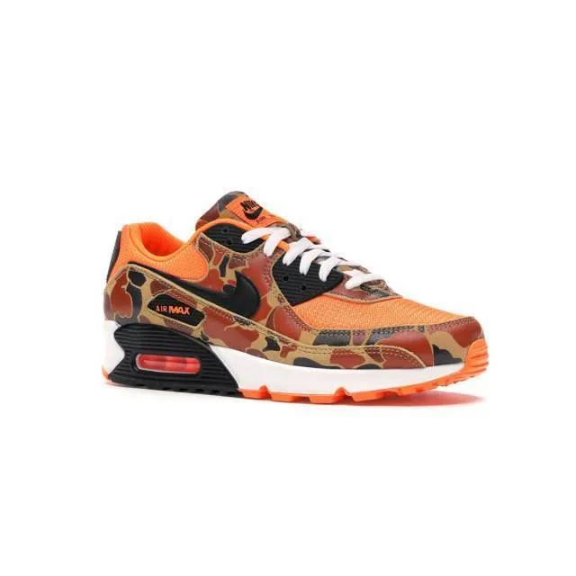 Nike air max 90 (duck camo orange/ total orange/ black/ white) men 8-13 cw4039-800