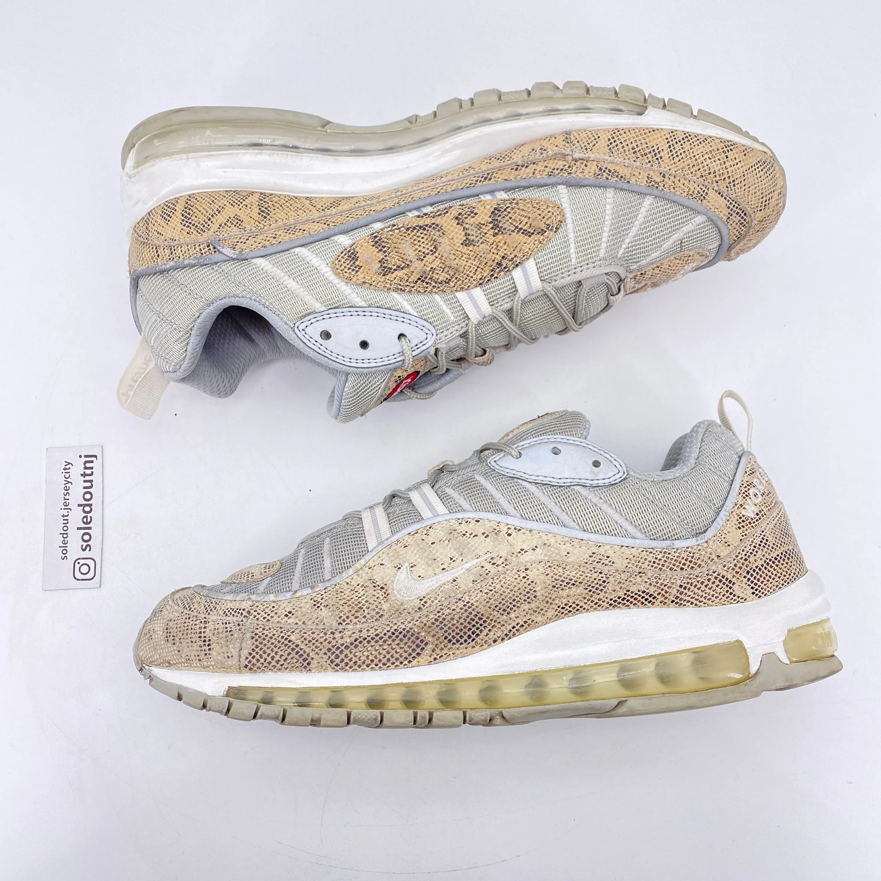 Nike Air Max 98 Supreme Snakeskin 2016 Used Size 10.5