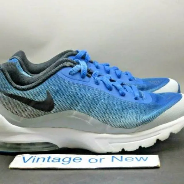 Nike air max invigor print blue jay black wolf grey running 749688-403 sz 7.5