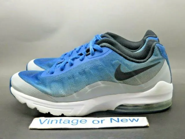 Nike air max invigor print blue jay black wolf grey running 749688-403 sz 7.5